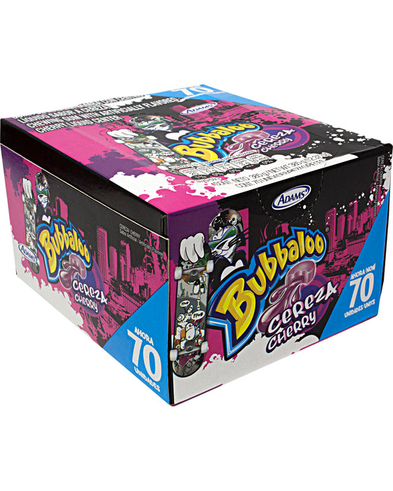 Adams Bubbaloo Gum with Liquid Center, Cherry Flavor - Side