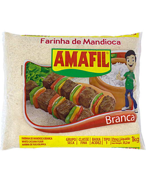 Amafil Farinha de Mandioca Branca (White Cassava Flour)