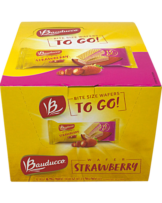 Bauducco To Go! Wafers, Bite-Size (Strawberry)