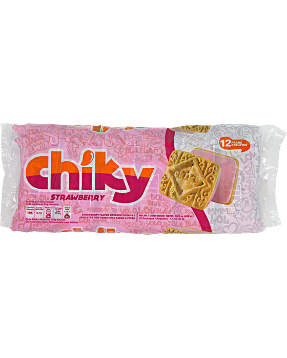 Chiky Cookies with Strawberry-Flavored Filling