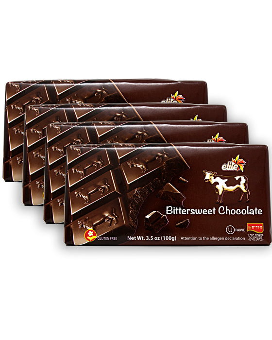 Elite Bittersweet Chocolate Bar - Pack of 4