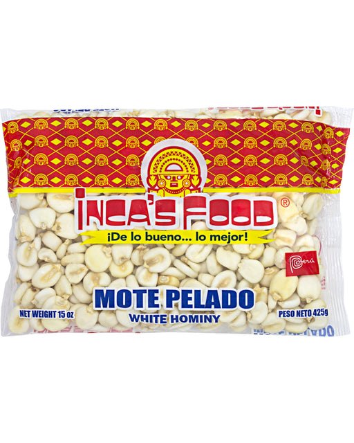 Inca's Food Mote Pelado (Dried White Hominy)