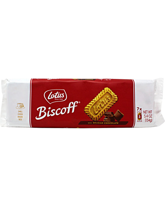 Lotus Biscoff Cookies with Belgian Chocolate