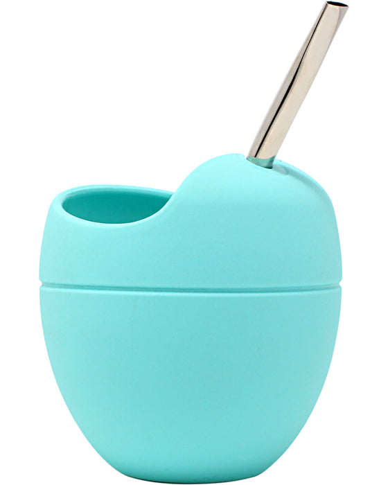 Mateo Original Silicone Yerba Mate Gourd (Aqua) - Right side