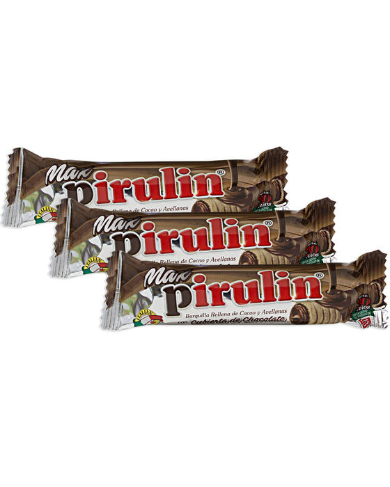 Pirulin Max (Chocolate-Coated Wafer Stick) (Pack of 3)