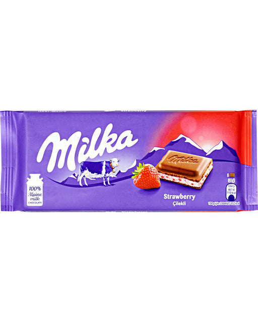 Milka Strawberry Chocolate Bar