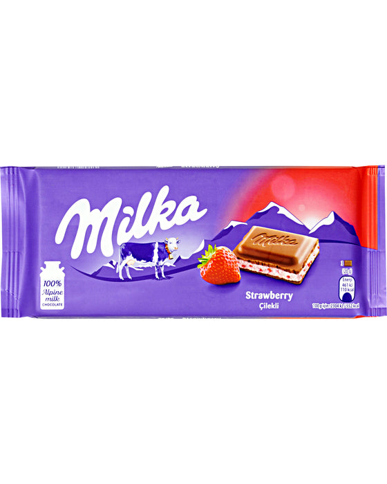 Milka Strawberry Chocolate Bar