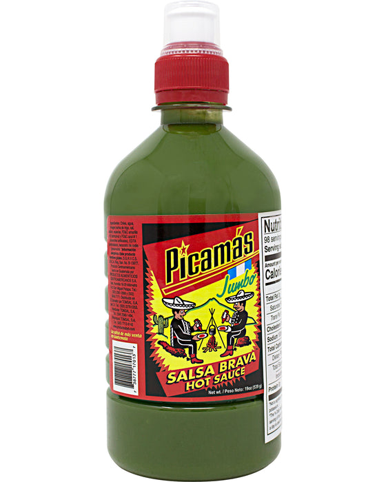 Picamas Salsa Brava Verde Jumbo (Hot Green Sauce)